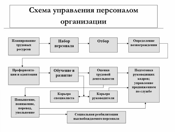 Построение схемы процесса управления персоналом дизайн фирмы